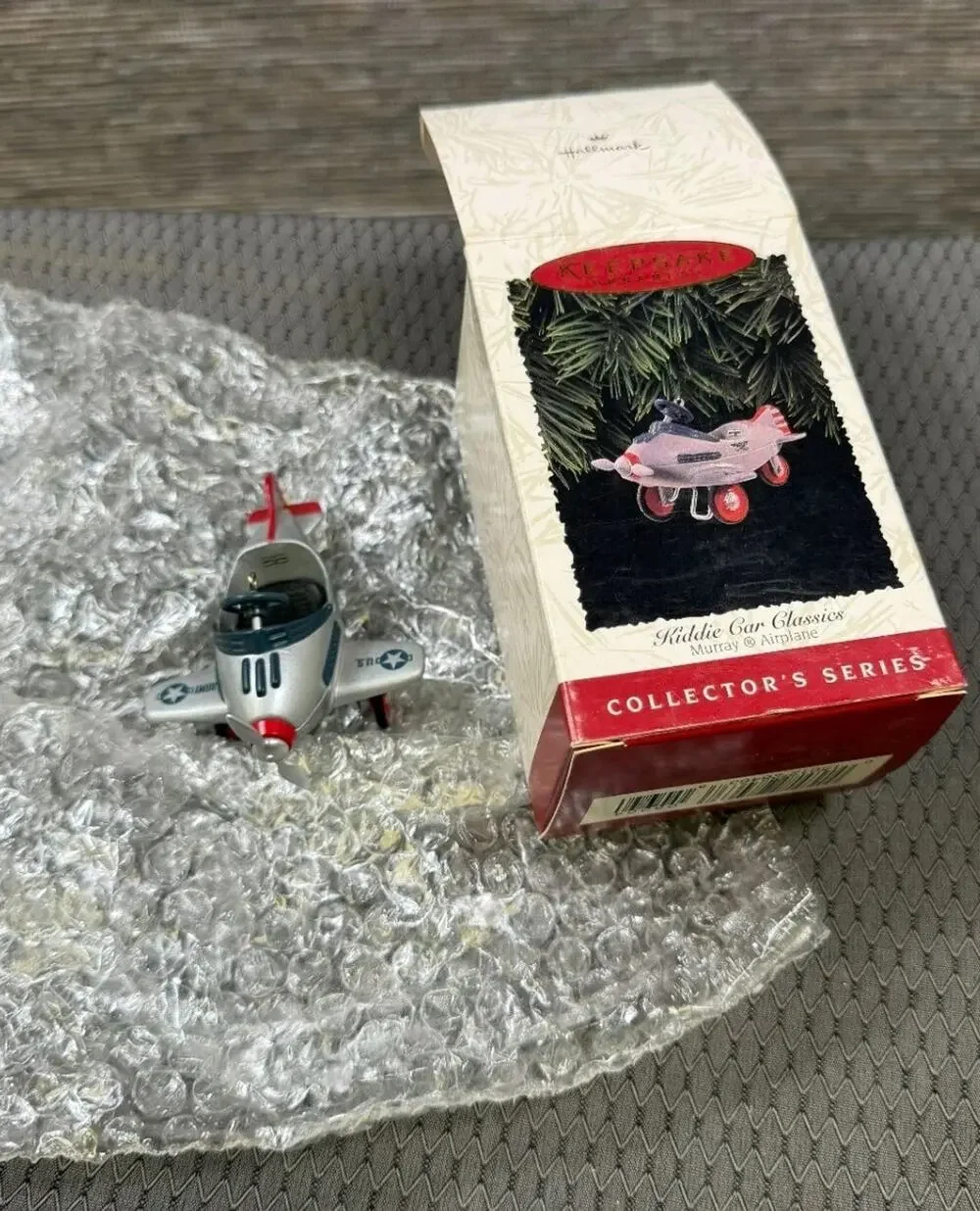 Kiddie Car Ornament Murray Airplane #3 In Kiddie Car Classics 1996 Hallmark NEW